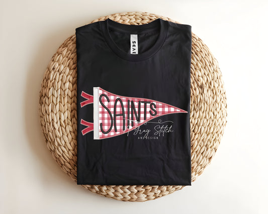 Saints Handlettered Pennant Flag