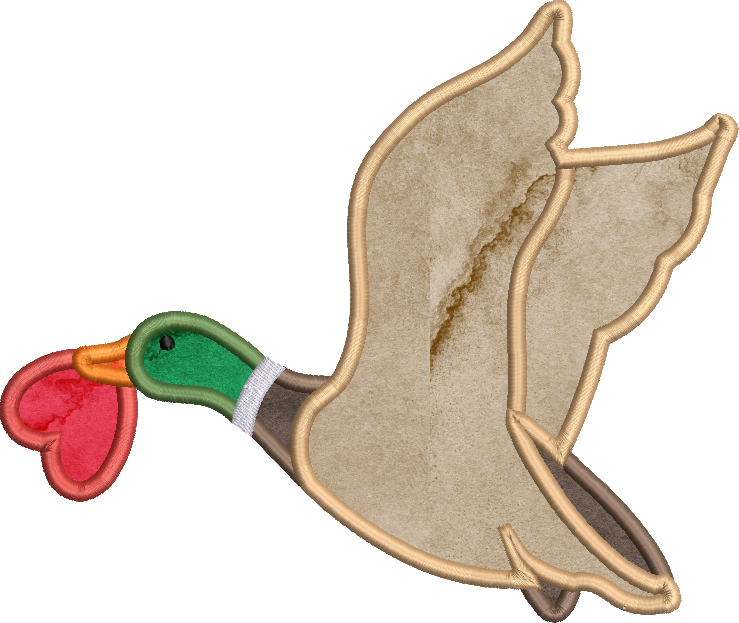 Satin Stitch Applique Valenduck