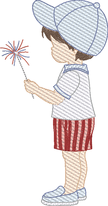 Sketch Sparkler Boy