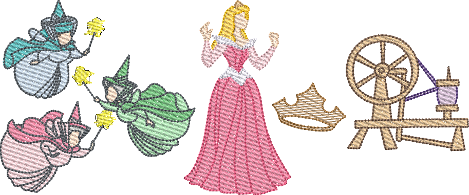 Sleeping Beauty Sketch Design