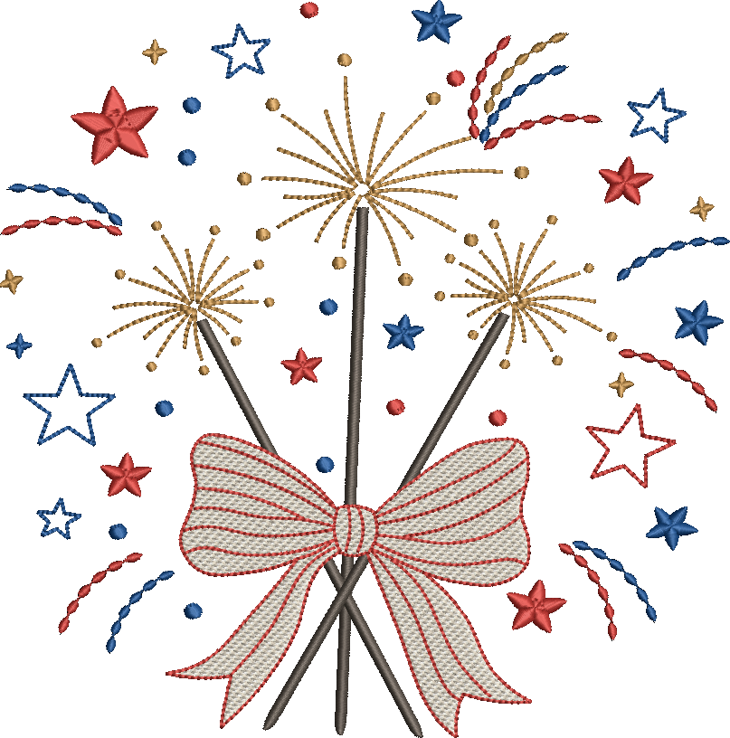 Sparkler Bunch with Bow