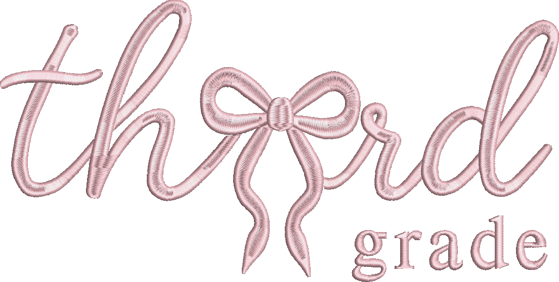 Third Grade Script Bow