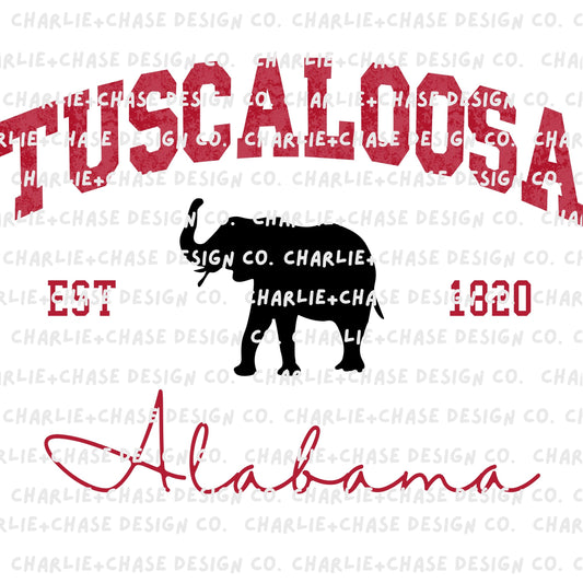 Tuscaloosa Collegiate Design PNG