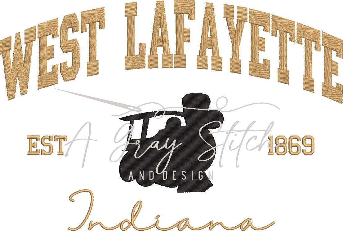 San Marcos Collegiate Embroidery Design