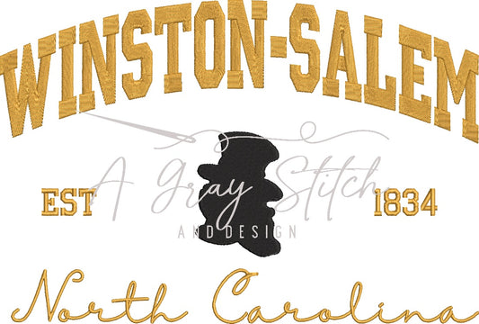 Winston-Salem Collegiate Embroidery Design