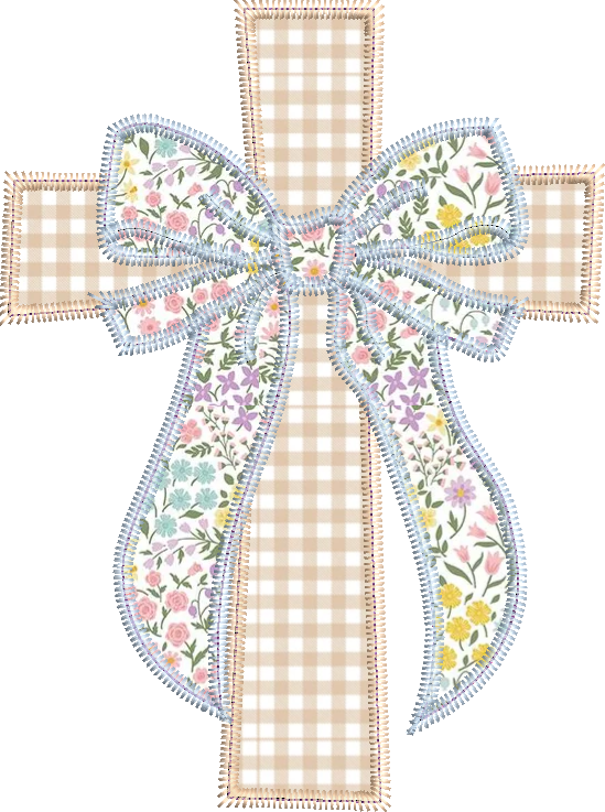 Zig Zag Cross with Bow Design