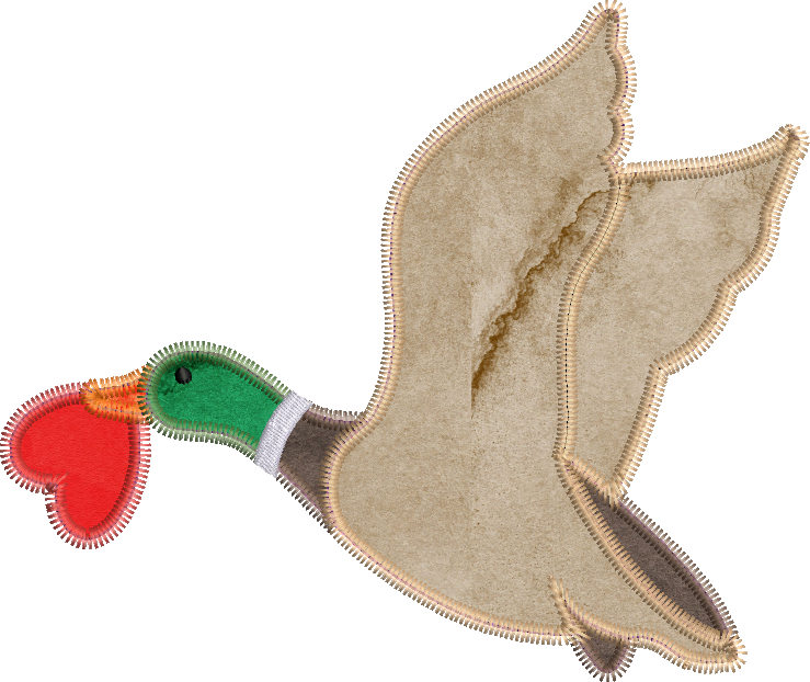 Zig Zag Stitch Applique Valenduck