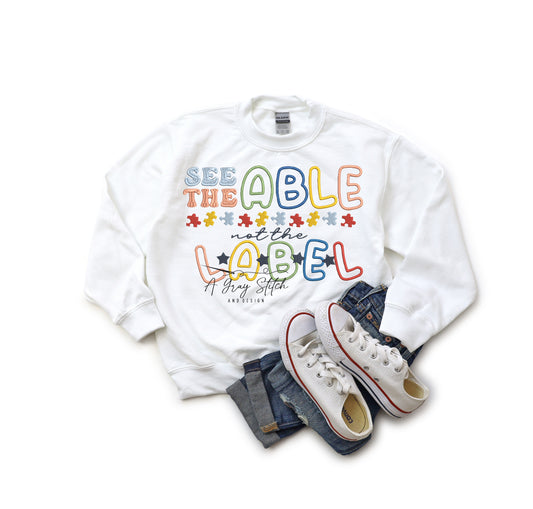 See the Able Not the Label Autism Awareness Design