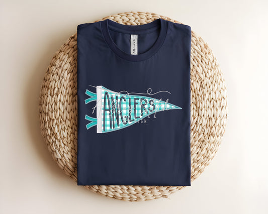 Anglers Handlettered Pennant Flag