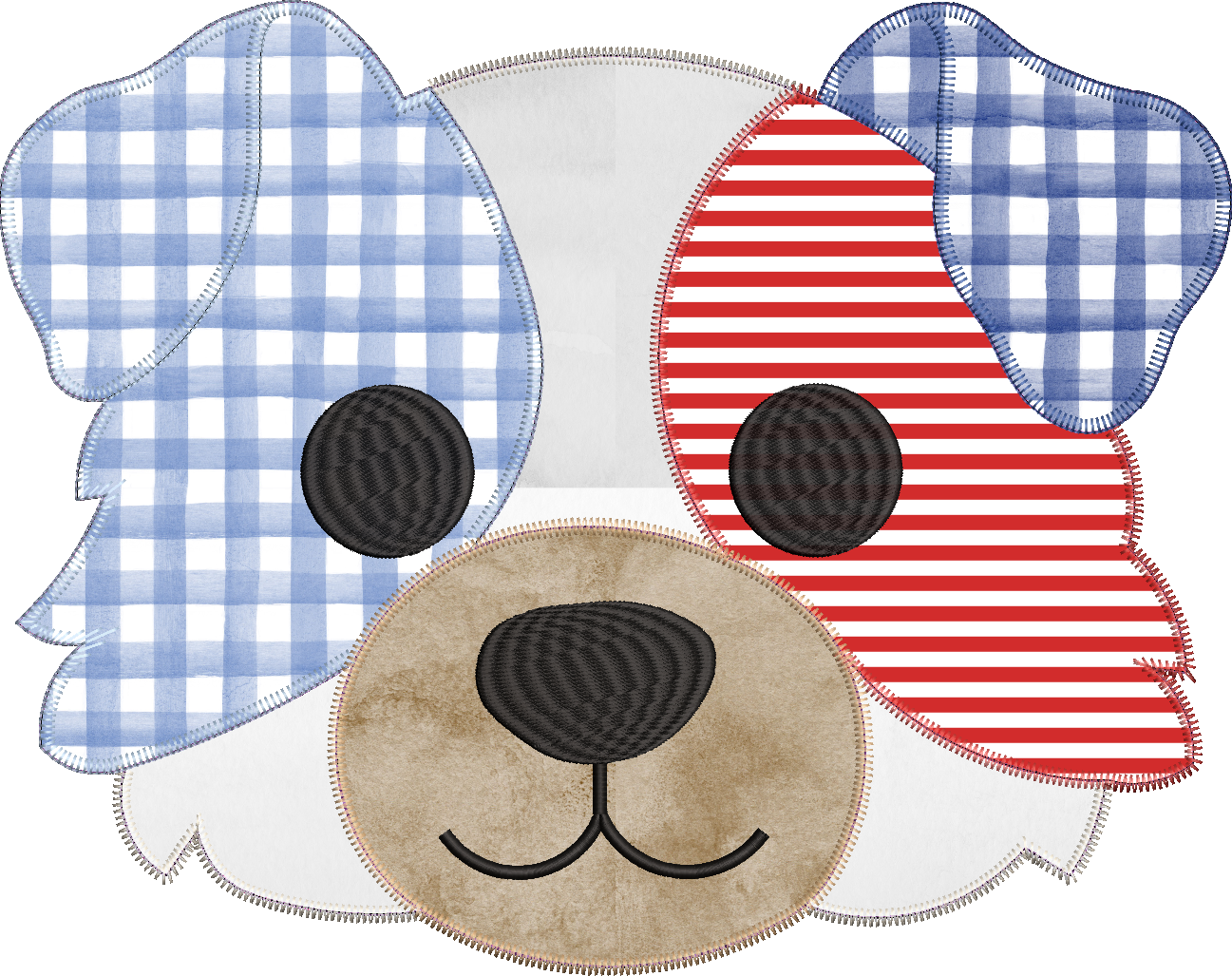 Patchwork Australian Shepherd Applique