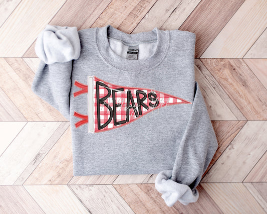 Bears Handlettered Pennant Flag