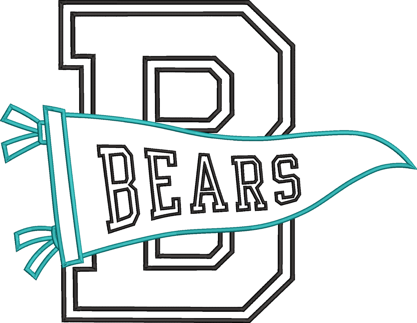 Bears Varsity Letter Pennant