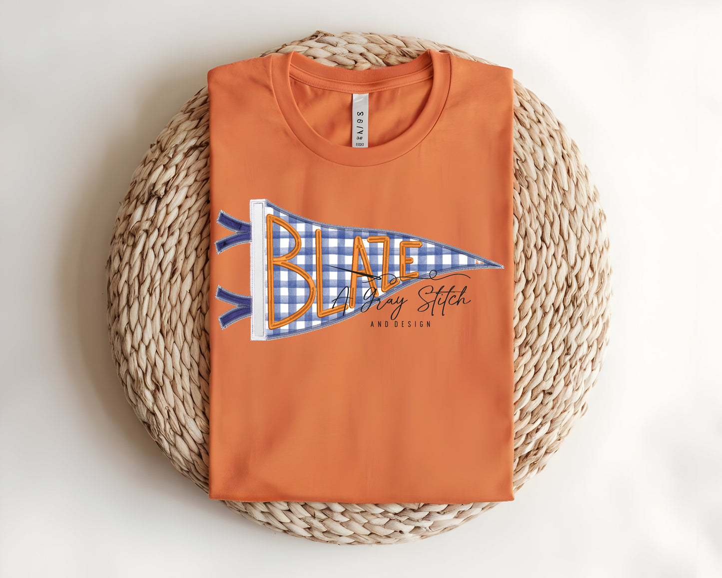 Blaze Handlettered Pennant Flag