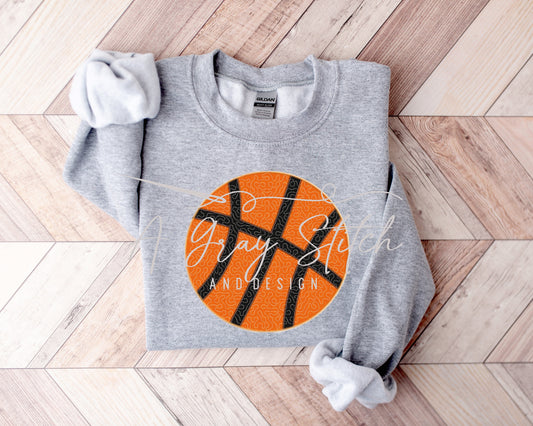 Quilted Basketball Applique Design
