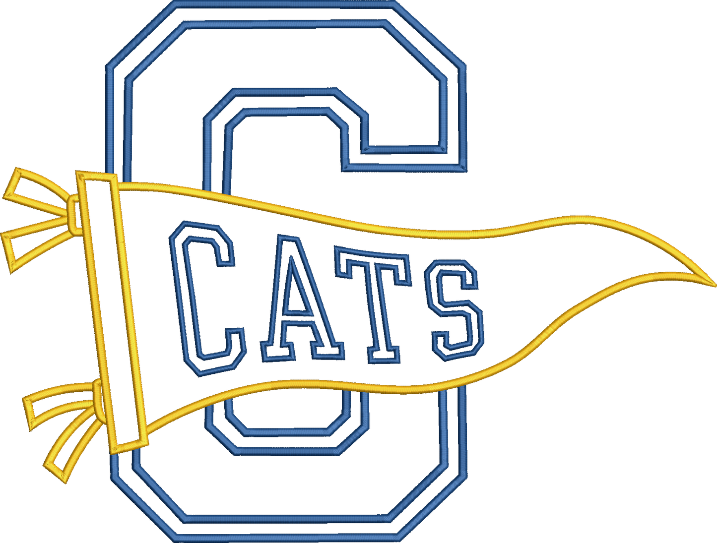 Cats Varsity Letter Pennant