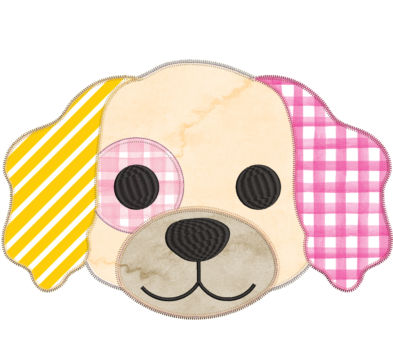 Patchwork Cocker Spaniel Applique