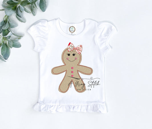 Bean Stitch Gingercutie Applique Design