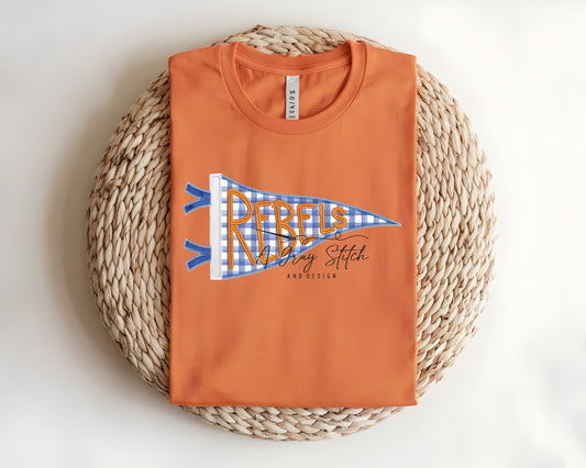 Rebels Handlettered Pennant Flag