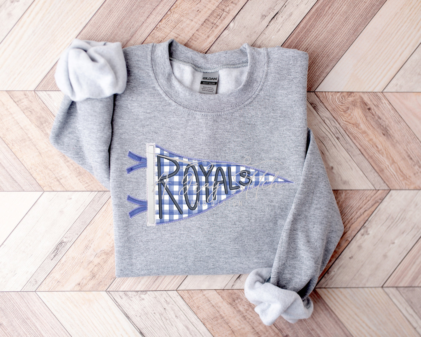 Royals Handlettered Pennant Flag