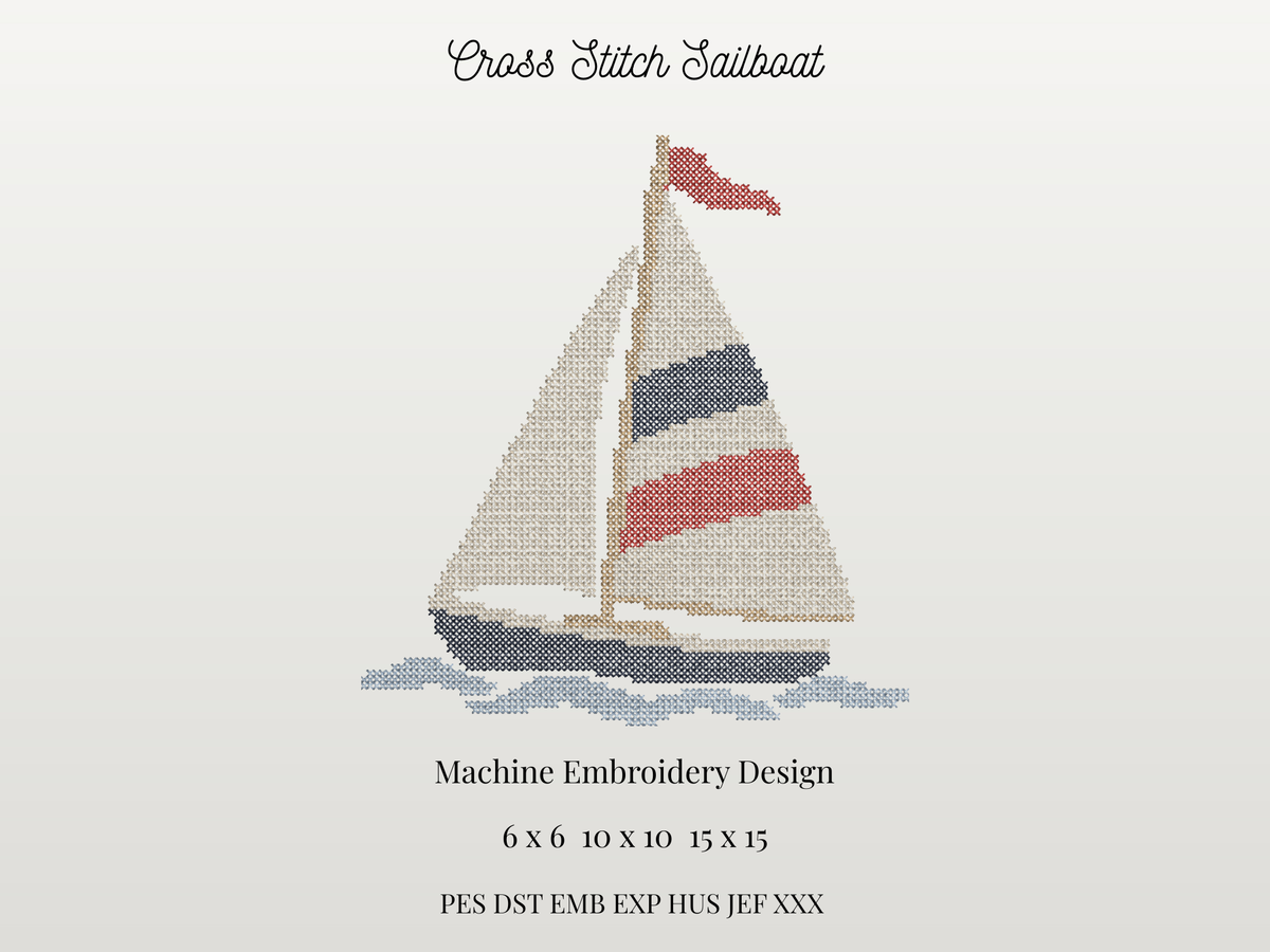 Cross Stitch Sailboat