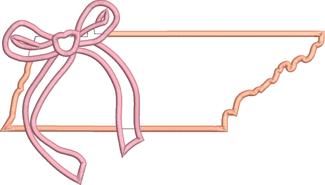Satin Stitch Coquette State of Tennessee