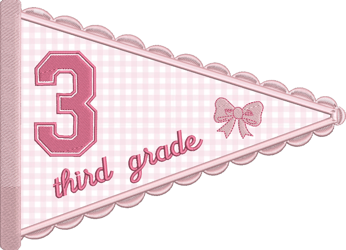Third Grade Scallop Pennant