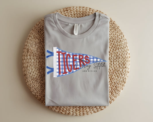 Tigers Handlettered Pennant Flag