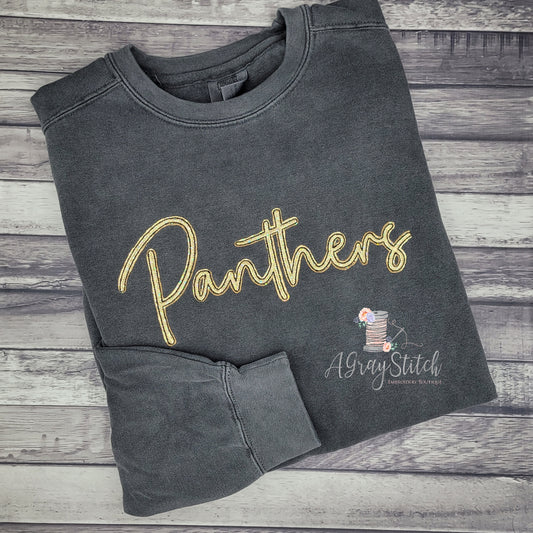 Script Applique Team Names Bundle Quick Stitch Machine Embroidery