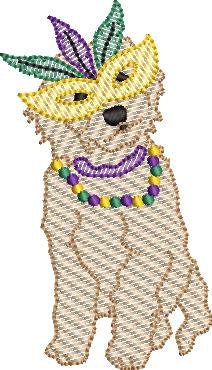 Sketch Fill Mardi Gras Doodle Machine Embroidery Quick Stitch Design