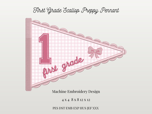 First Grade Scallop Pennant