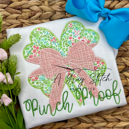 Zig Zag Shamrock with Gift Bow St. Patrick's Design