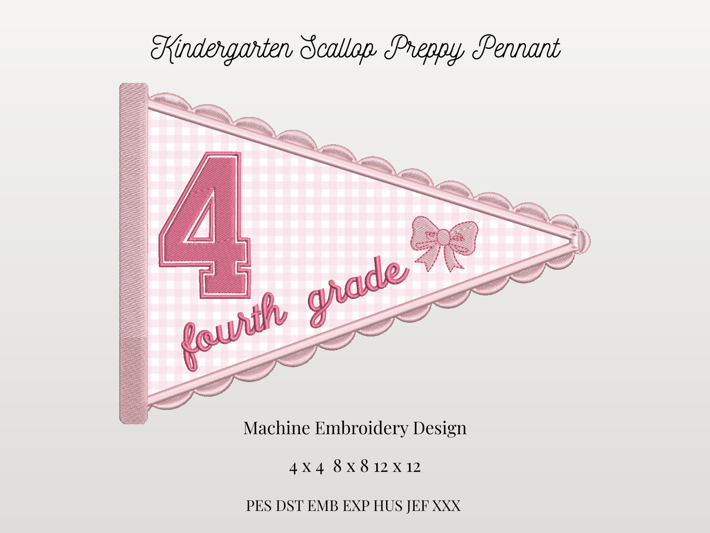 Fourth Grade Scallop Pennant