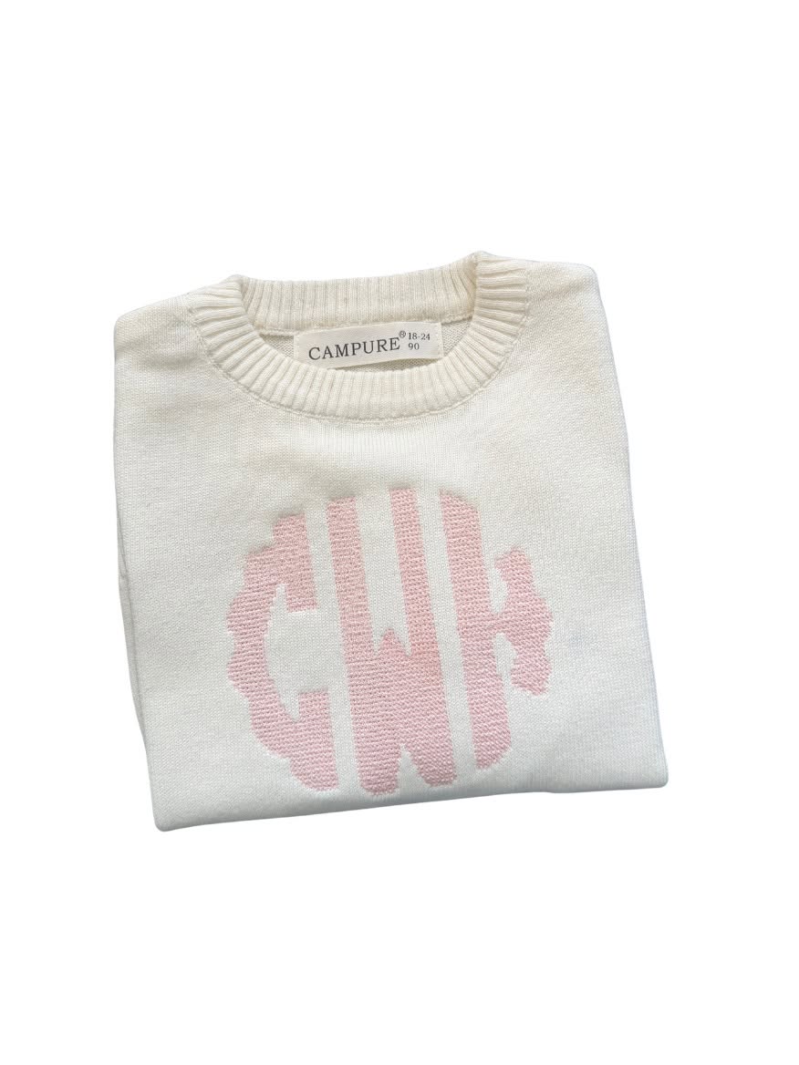Cross Stitch Scallop Monogram