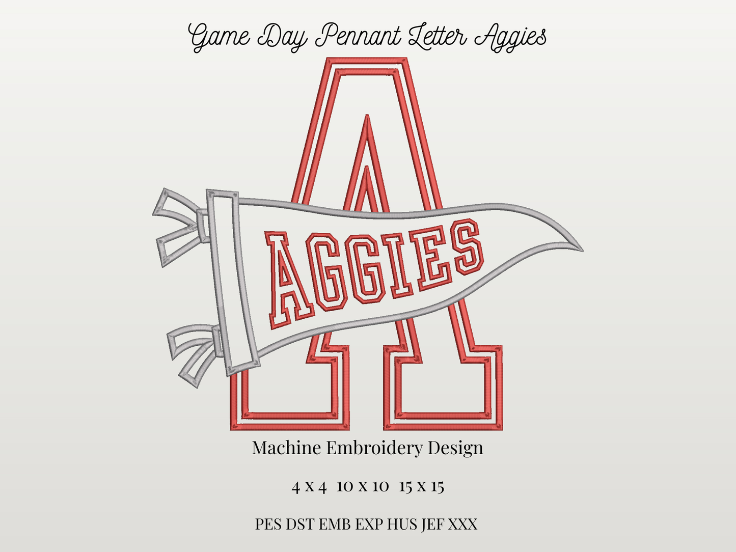 Aggies Varsity Letter Pennant