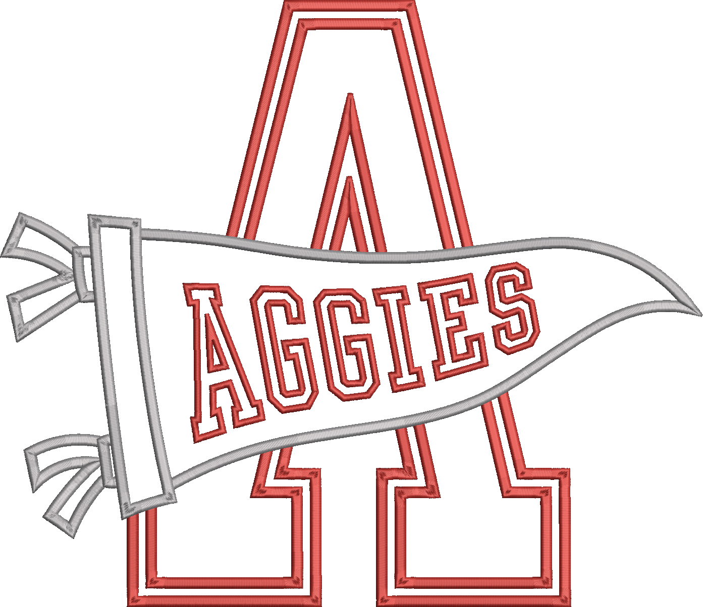 Aggies Varsity Letter Pennant