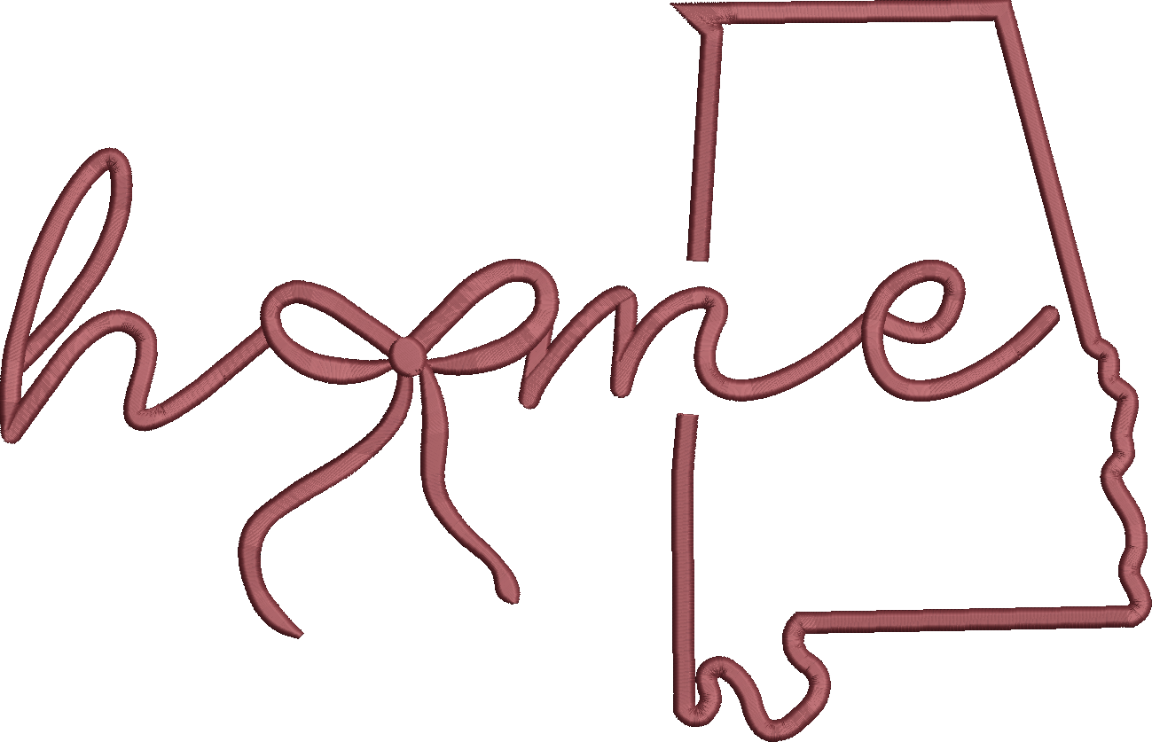 Alabama Home 3D Puff and Satin