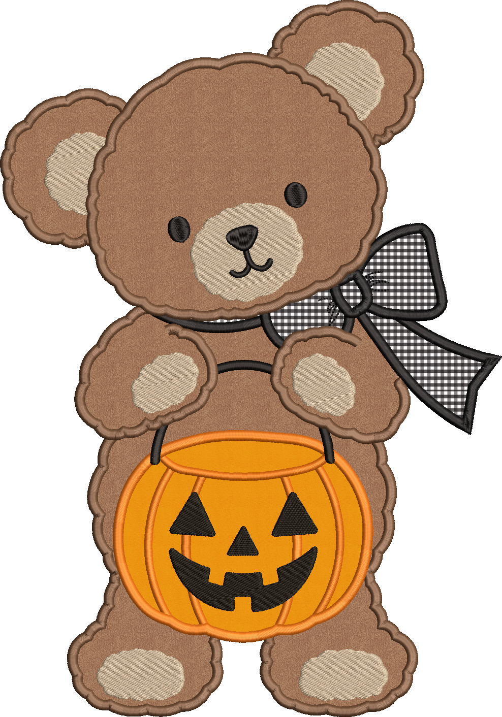 Satin Stitch Beary Frightful Teddy
