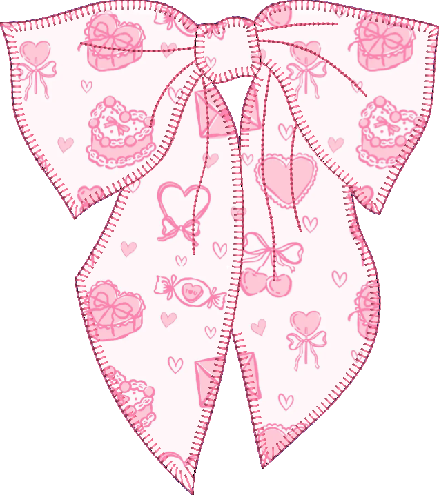 Blanket Stitch Applique Droopy Bow