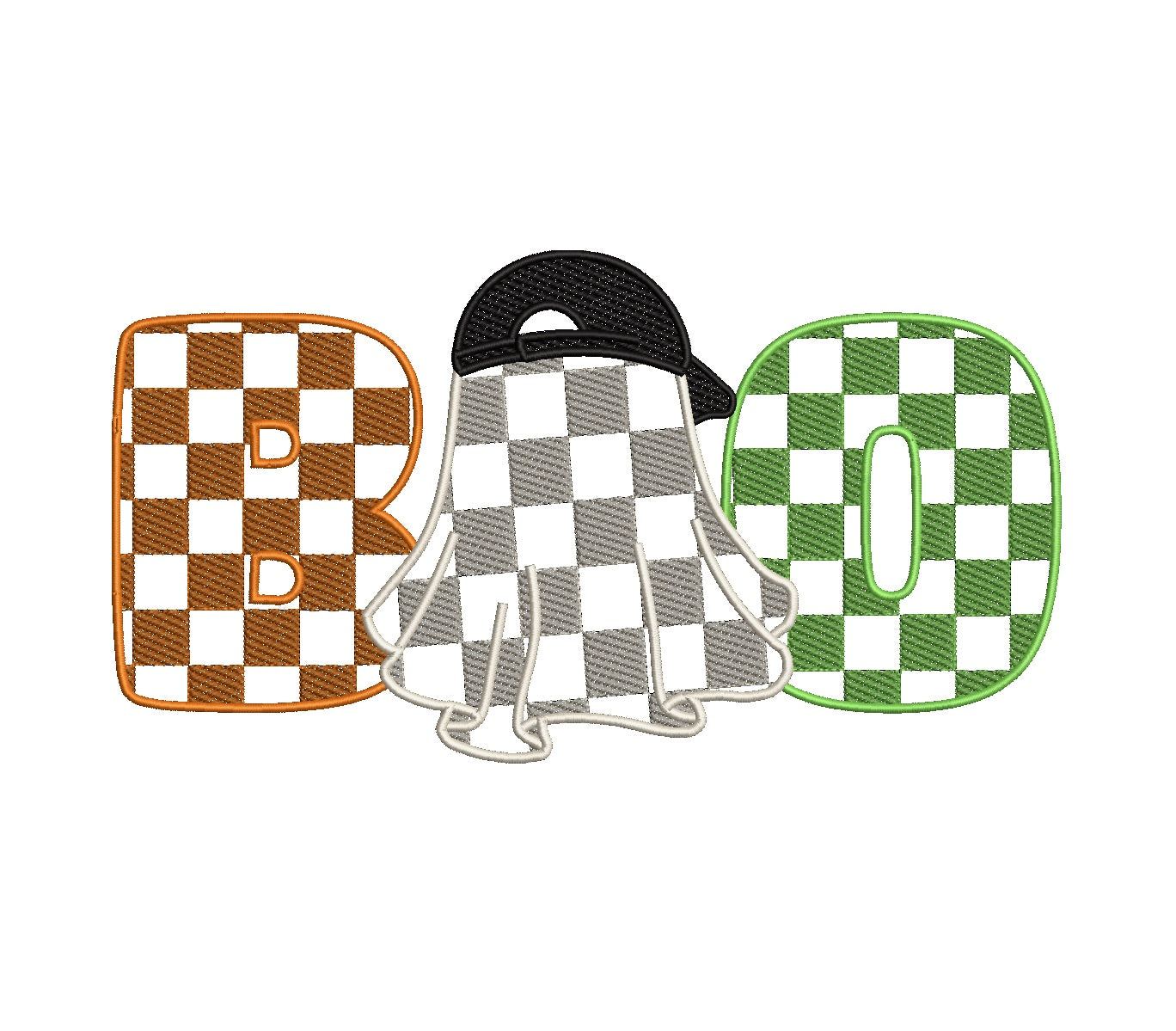 Boo Dude Checkered Sketch