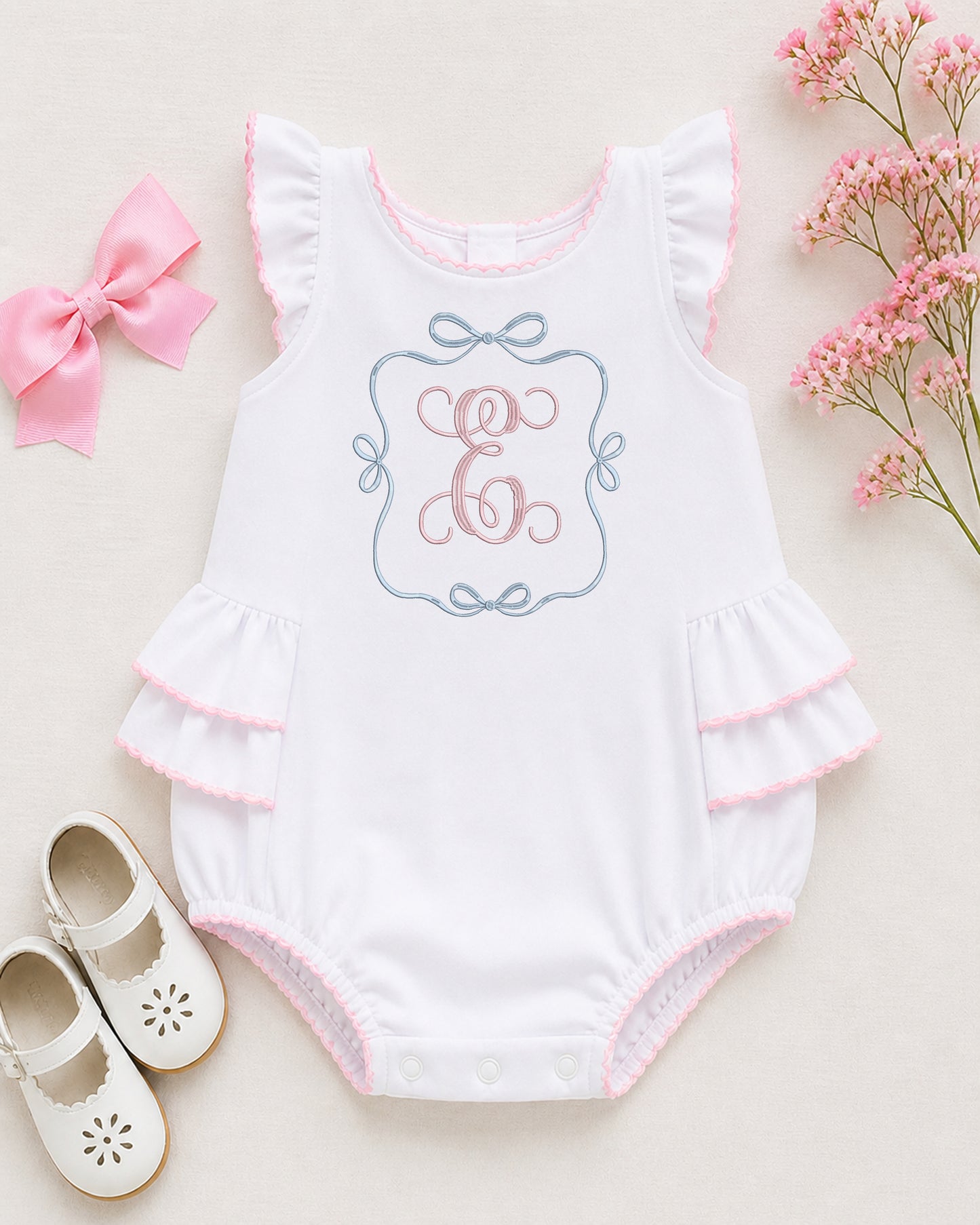 Whimsy Satin Ribbon Frame and Swag