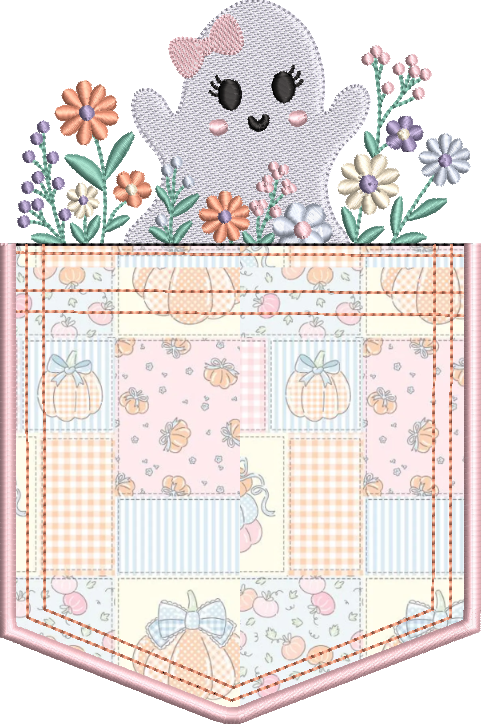 In The Hoop Halloween Floral Ghost