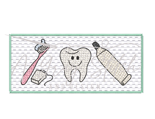 Faux Smock Dentist Visit Machine Embroidery Quick Stitch Design