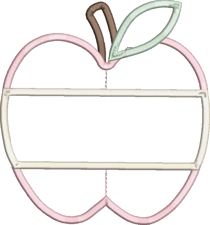 Simple Apple Satin applique