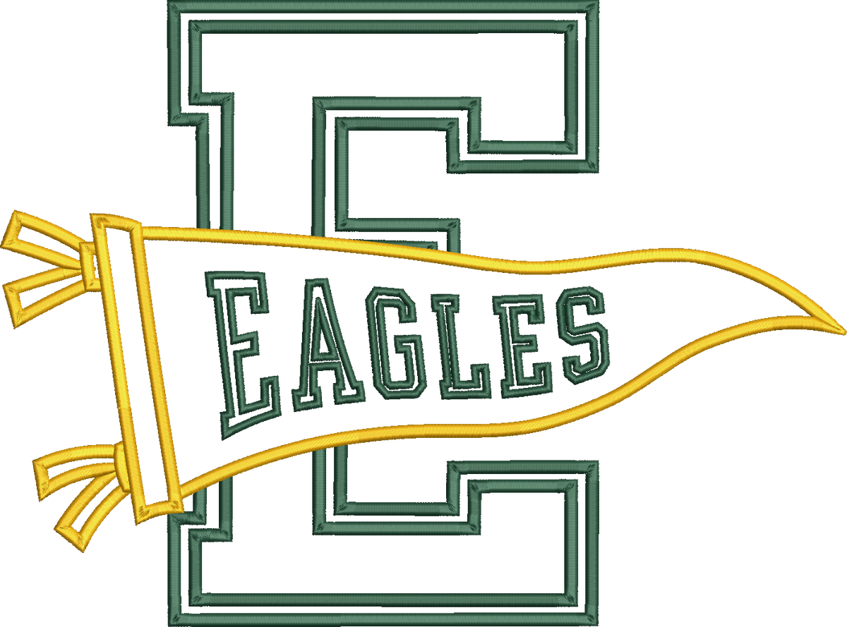 Eagles Varsity Letter Pennant
