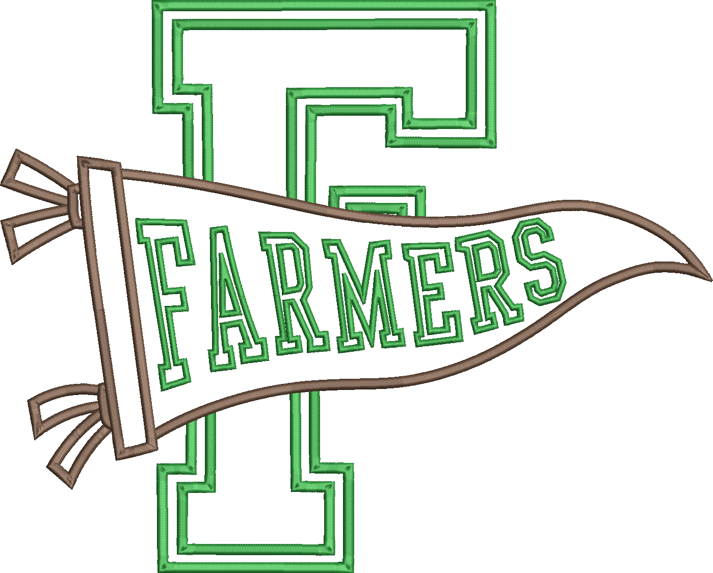 Farmers Varsity Letter Pennant