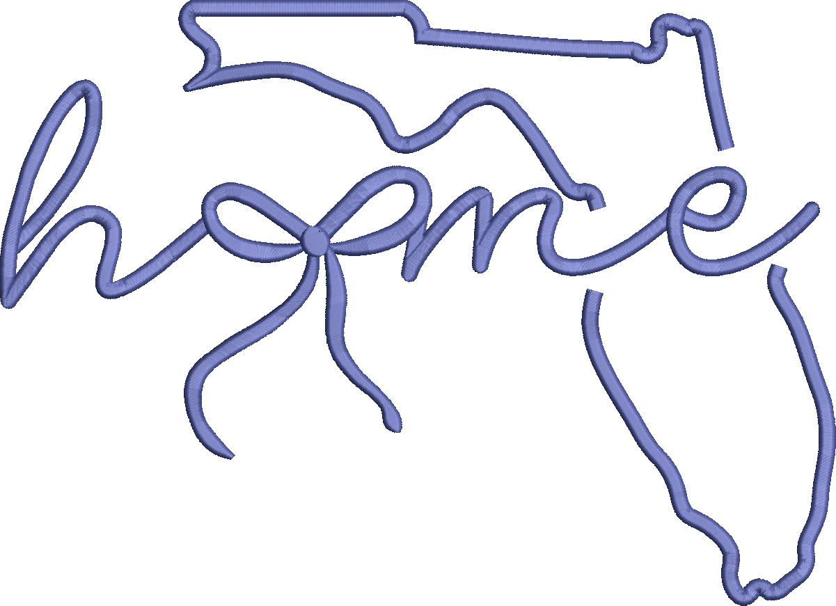 Florida Home 3D Puff and Satin