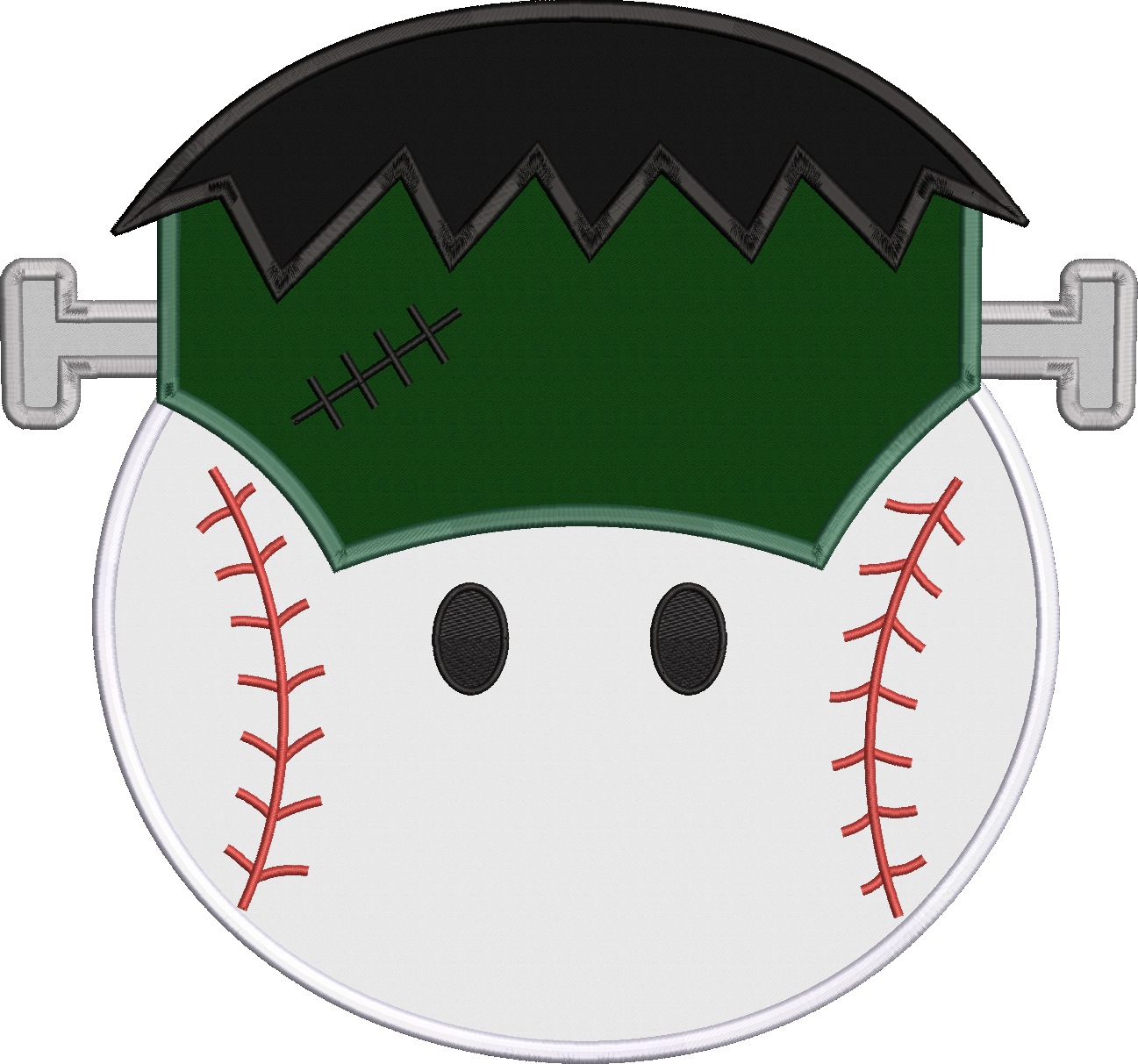 Satin Frankenball Applique Design