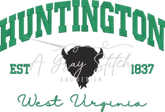 Huntington Collegiate Embroidery Design
