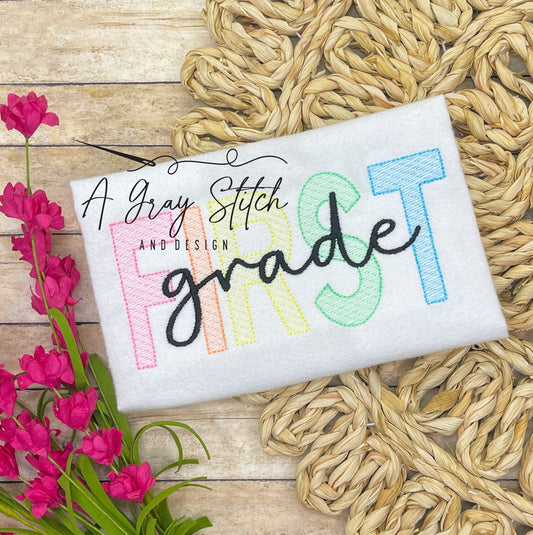 Sketch Fill First Grade Design