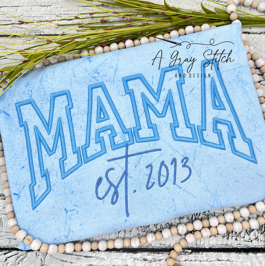 MAMA Puff 3D Machine Embroidery Design